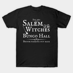 Halloween Bunco Salem Bunco Hall Funny Gift Prize T-Shirt